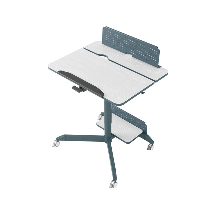 DIYF - Height Adjustable Pneumatic Lifting Desk with Tilting Table Top