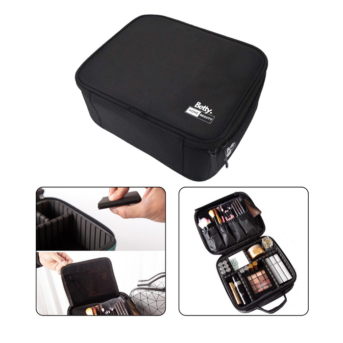 Betty's Home & Beauty - Make-Up Cosmetic Bag with Dividers