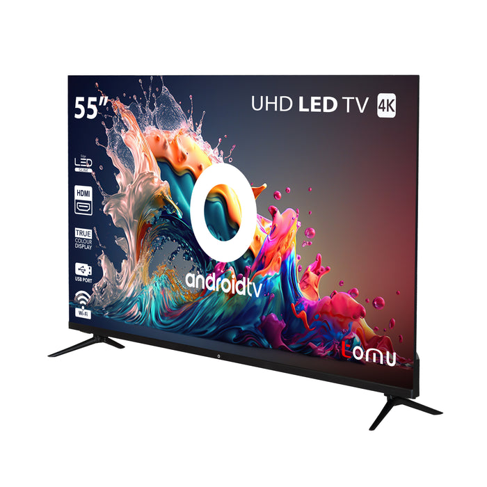 O - 55" 4K Ultra HD LED Frameless Android Smart TV