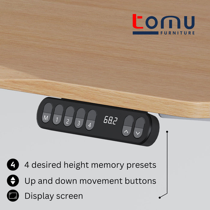 tomu Furniture - Electronic Height Adjustable Ergonomic Desk