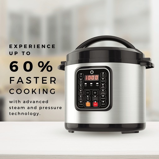 O - 6L Electric Pressure Cooker - tomu.co.za