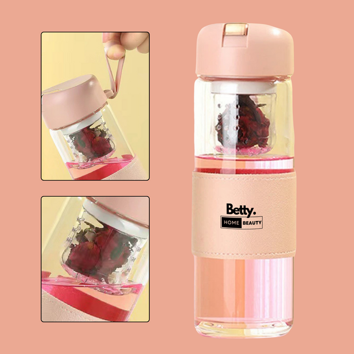 Betty's Home & Beauty - 450ml Glass Bottle with Magnetic Infuser